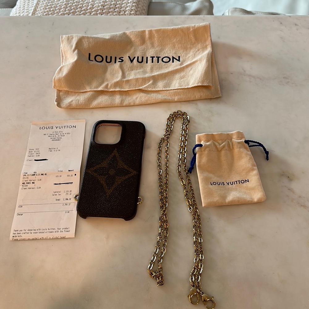 Authentic Louis Vuitton iPhone 13 Pro case